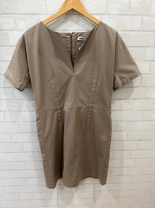 JIL SANDER Cotton SS A Line Mini Dress/M