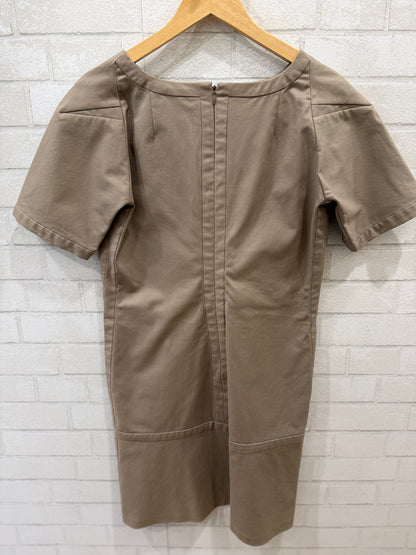 JIL SANDER Cotton SS A Line Mini Dress/M