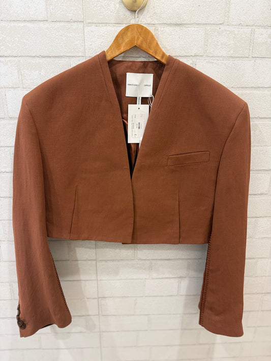 H & M STUDIO CAPSULE NWT Linen LS Short Jacket/S-US4