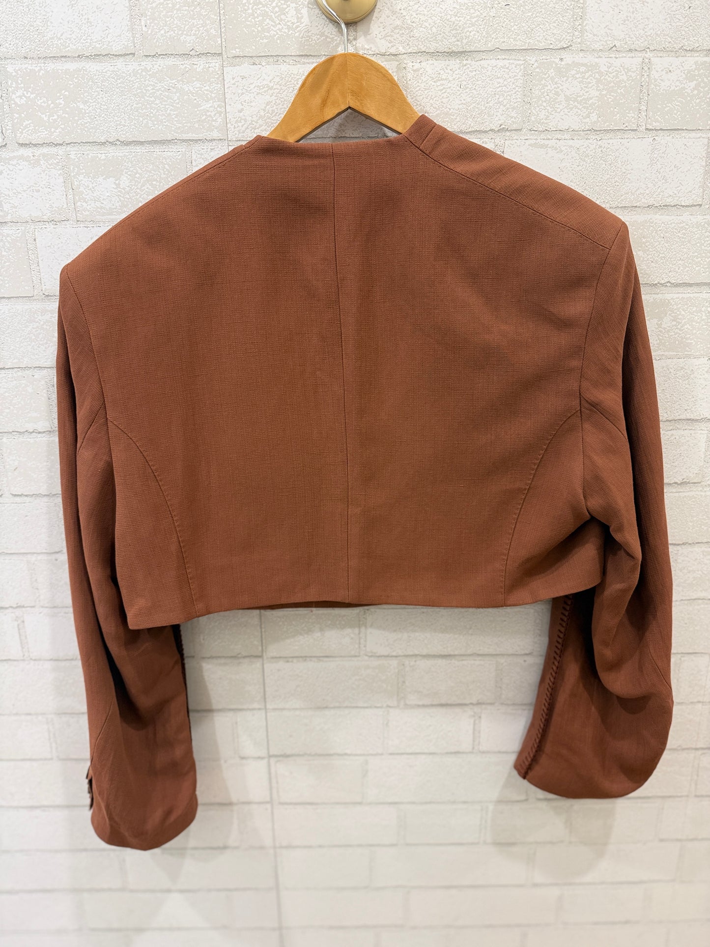 H & M STUDIO CAPSULE NWT Linen LS Short Jacket/S-US4