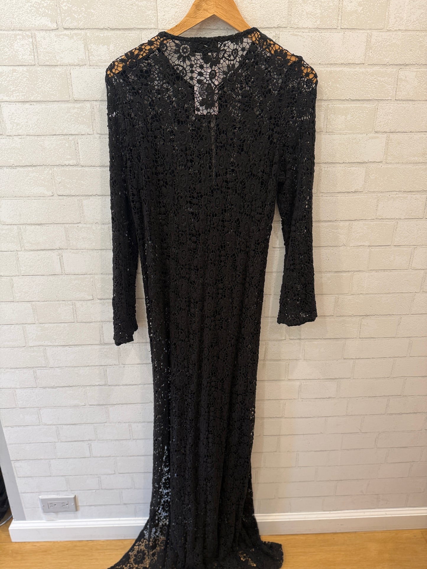 NILI LOTAN Cotton Lace LS  Kaftan Dress/L