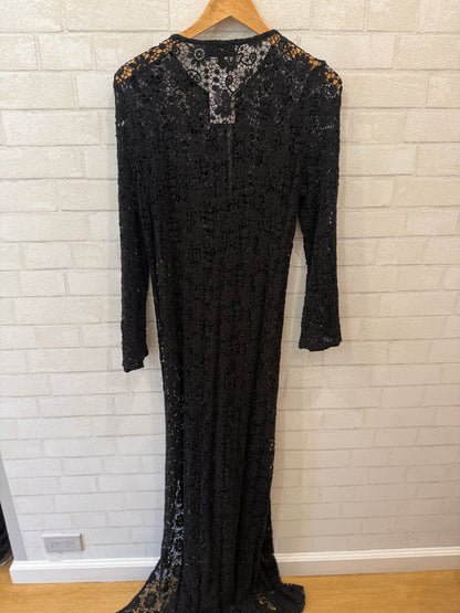 NILI LOTAN Cotton Lace LS  Kaftan Dress/L