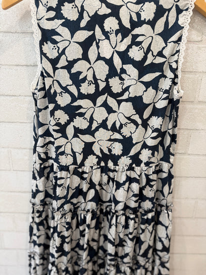 LORETTA CAPONI Cotton Printed Sleeveless Maxi Dress / M