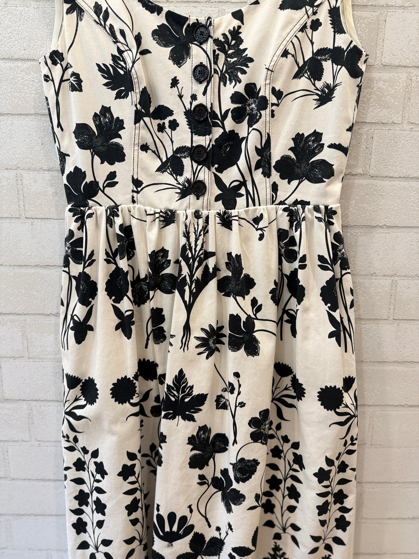 OSCAR DE LA RENTA COTTON Sleeveless Printed Dress/ S-US4