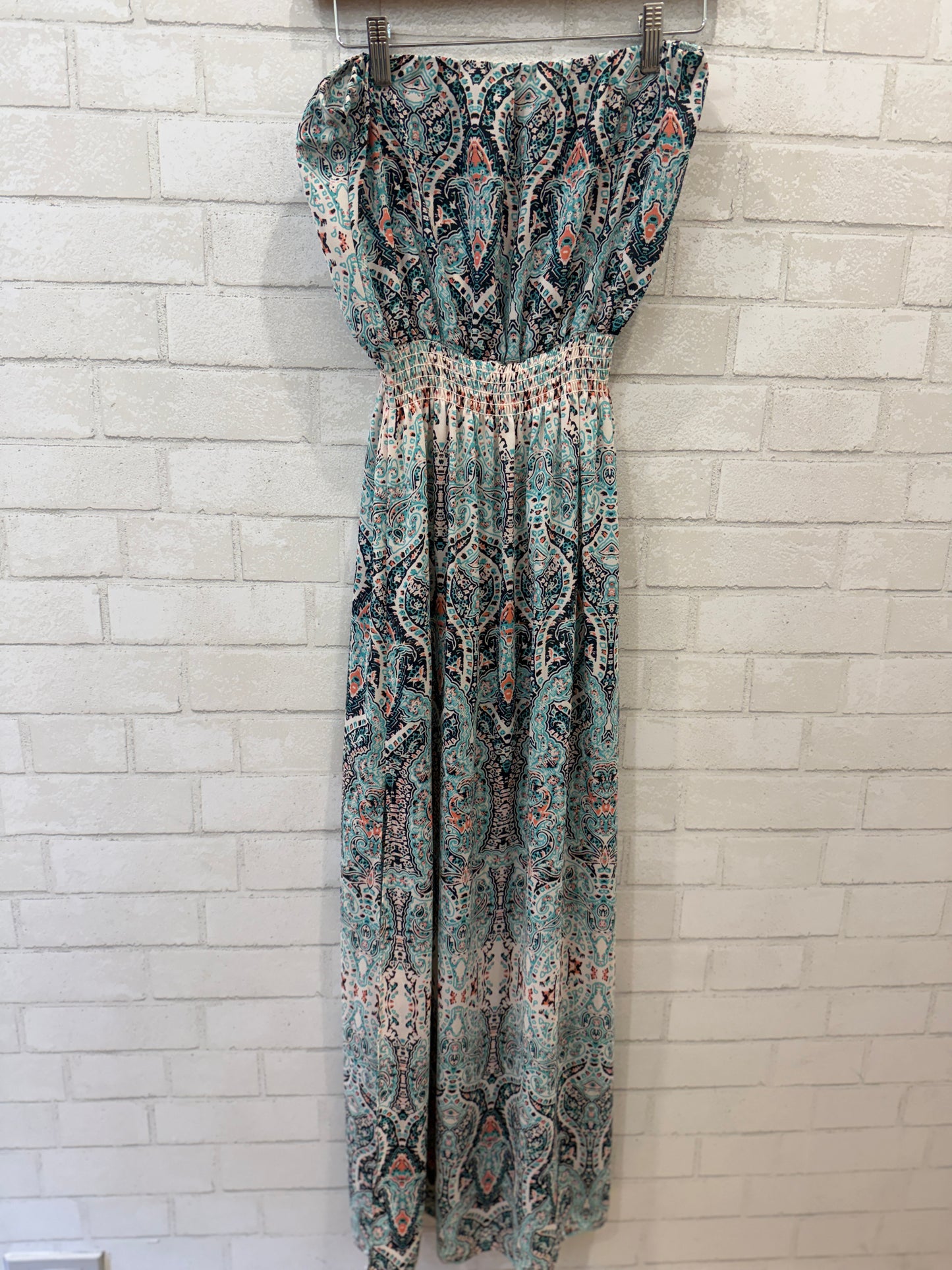 LAB DESIGN Smocked Strapless Maxi Dress / M