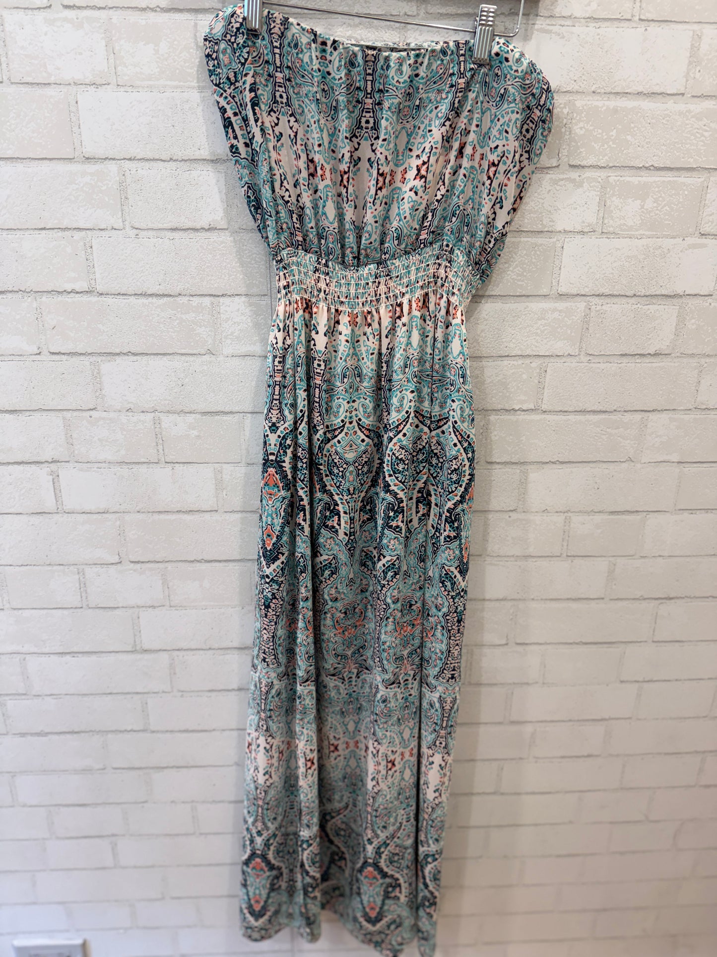 LAB DESIGN Smocked Strapless Maxi Dress / M
