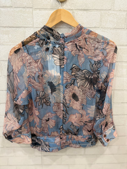 BYRON LARS LS Flower Print Blouse/M-US8