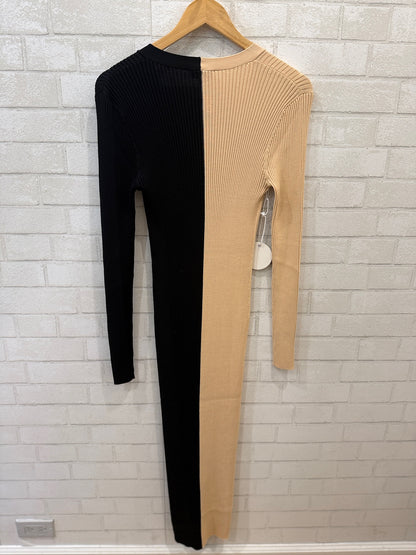STAUD NWT LS Knitted Buttoned Up   Shoko  Sweater Midi Dress/L
