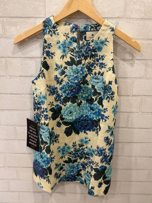 TUCKERNUCK NWT Sleeveless  Linen Flower Top / XS