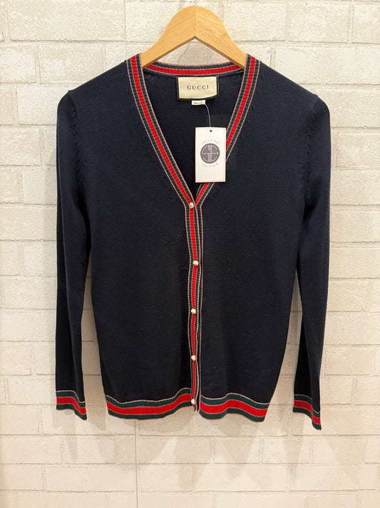GUCCI Embellished Knitted Cardigan / S
