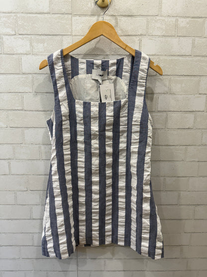 LE BOP NWT Sleeveless Vertical Stripes Mini Dress/M