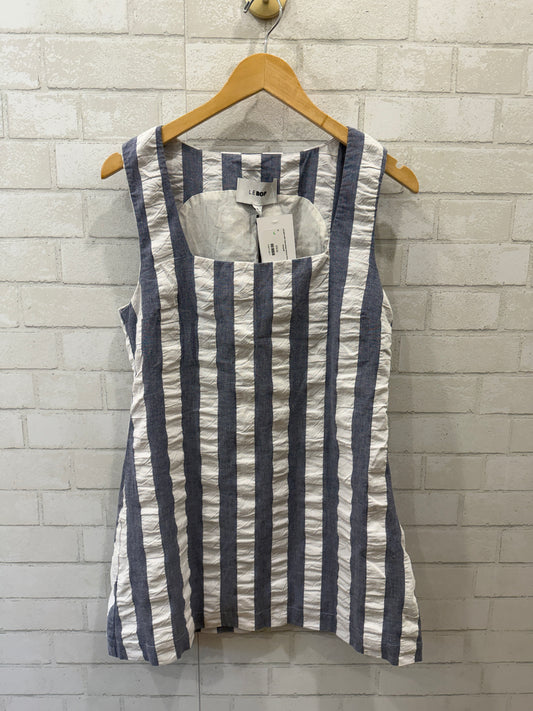 LE BOP NWT Sleeveless Vertical Stripes Mini Dress/M