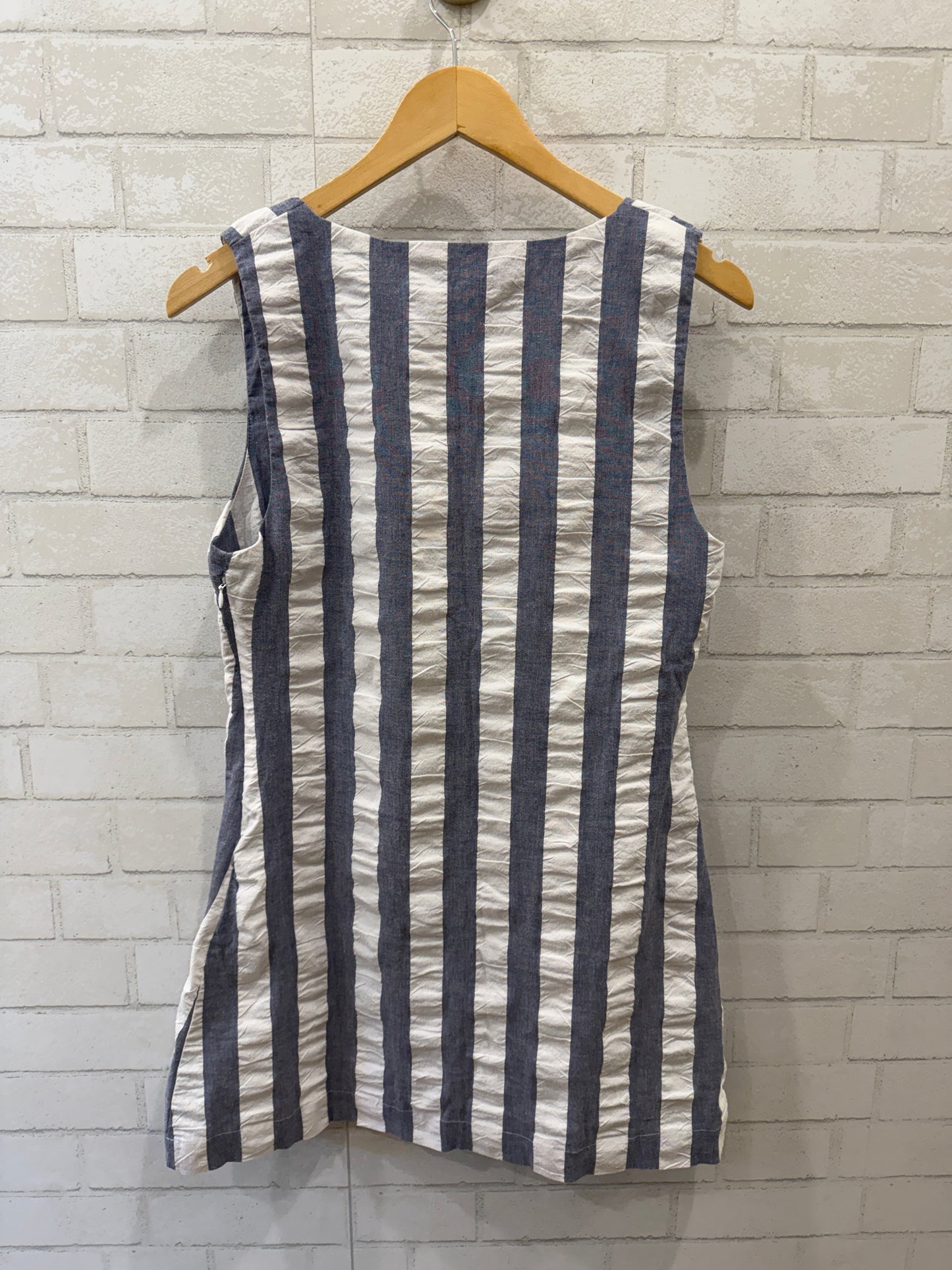 LE BOP NWT Sleeveless Vertical Stripes Mini Dress/M