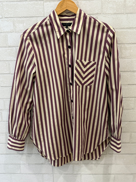 RAG&BONE Striped Button-Up Shirt/S
