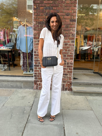 FERRAGAMO Cc Embosse Quilted Leather Crossbody Bag