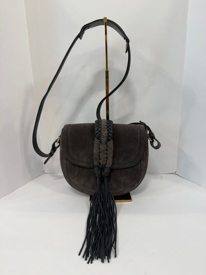 ALTUZARRA NWT Ghianda Knot Suede Saddle Bag