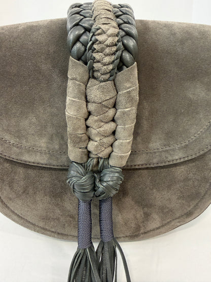 ALTUZARRA NWT Ghianda Knot Suede Saddle Bag