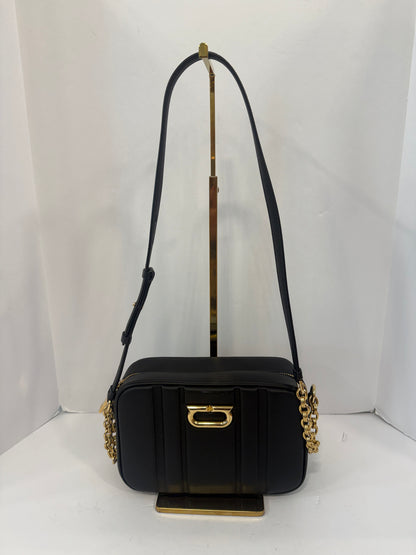 FERRAGAMO Cc Embosse Quilted Leather Crossbody Bag