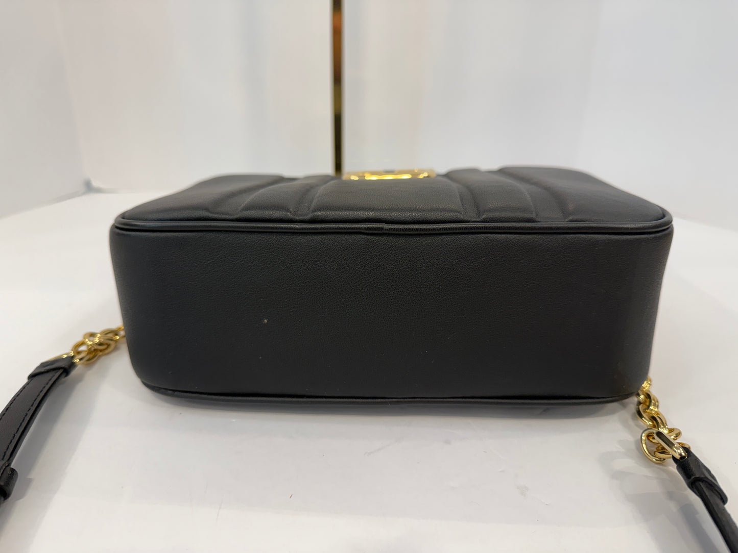 FERRAGAMO Cc Embosse Quilted Leather Crossbody Bag