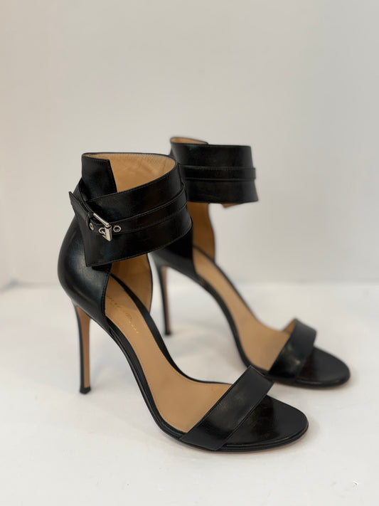 GIANVITO ROSSI Leather High Heels Sandals/US8-EU38.5