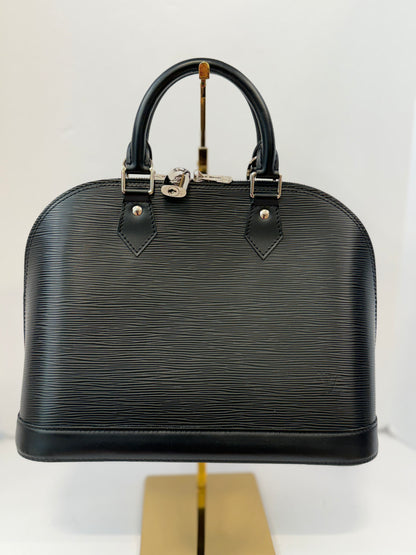LOUIS VUITTON Alma PM in Black Epi Leather with Silver Hardware — Authentic Pre-Owned | Heritage Icon
