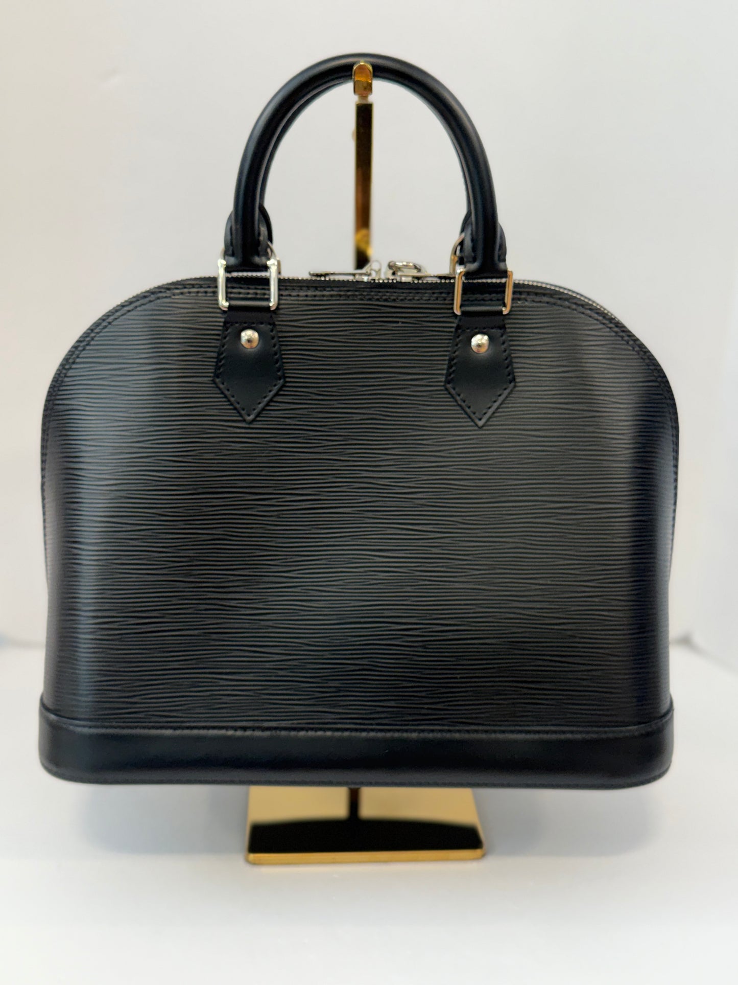 LOUIS VUITTON Alma PM in Black Epi Leather with Silver Hardware — Authentic Pre-Owned | Heritage Icon