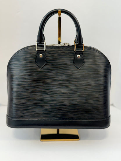 LOUIS VUITTON Alma PM in Black Epi Leather with Silver Hardware — Authentic Pre-Owned | Heritage Icon