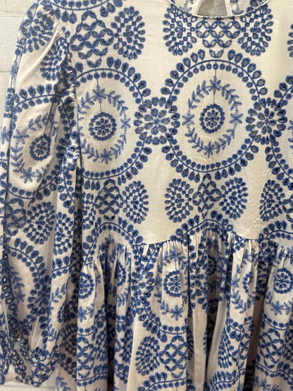 BORGO DE NOR LS Embroidered Maxi Dress / M-US6