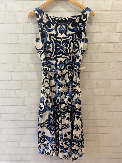 SAMANTHA SUNG Sleeveless Printed Midi Dress / M-US6