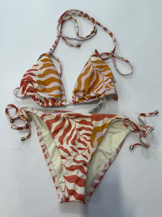 VITAMIN A Leaf Print Bikini Set / S