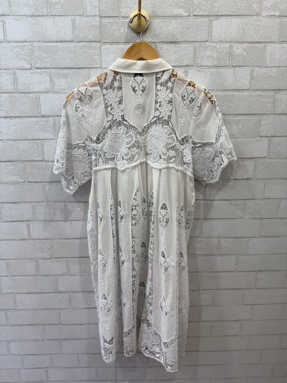 MIGUELINA SS Embroidered Mini Dress / S