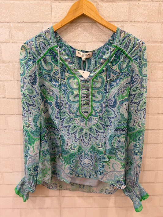 HALE BOB LS Cashmere Print Blouse / S
