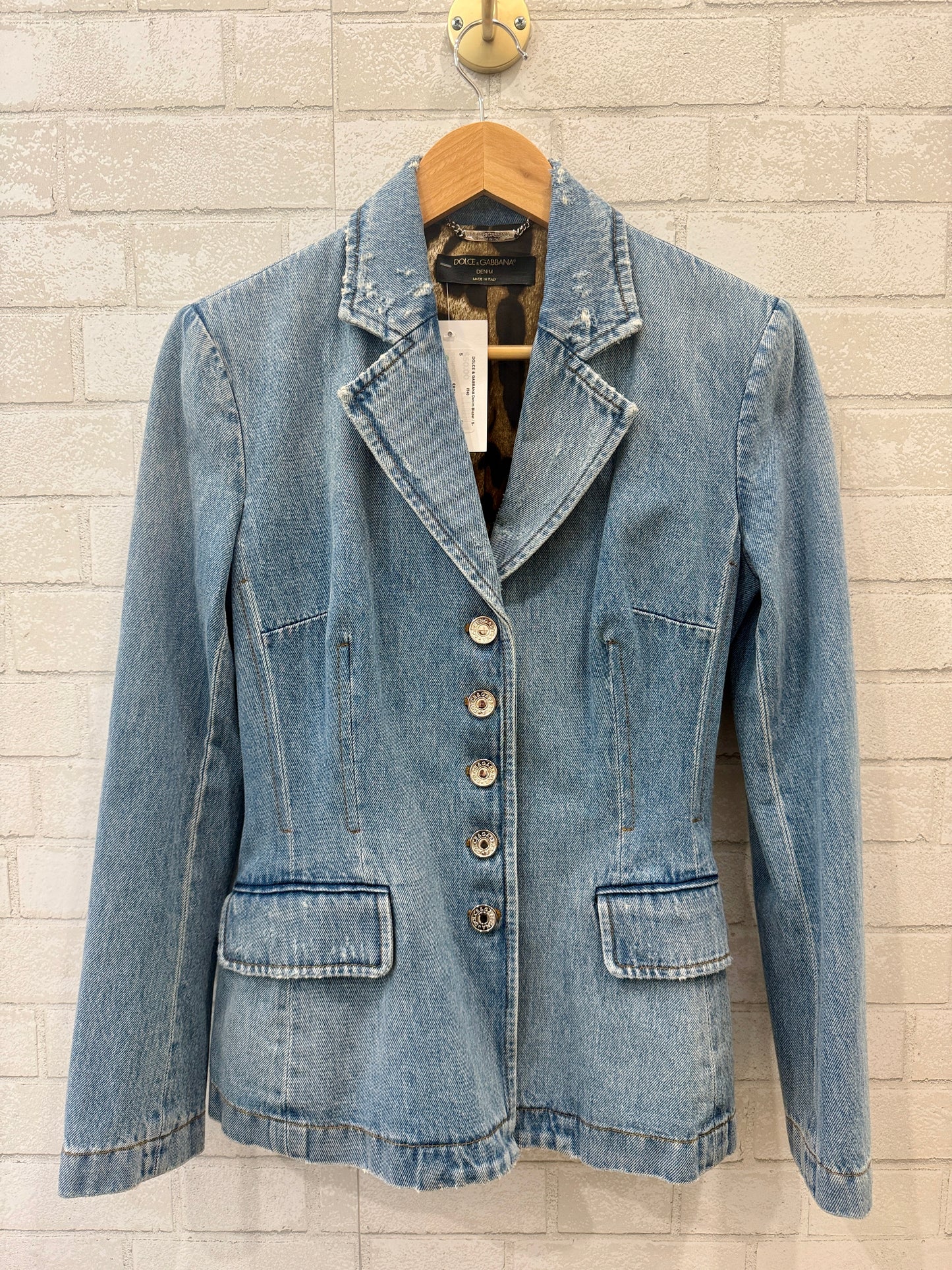 DOLCE & GABBANA Denim Blazer / S-IT40