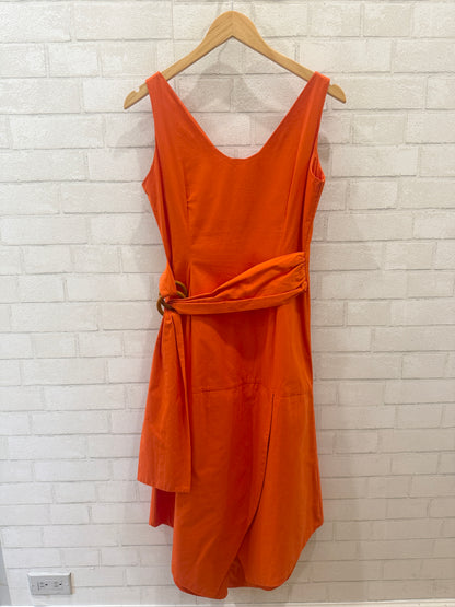 WYMANN Sleeveless Belted Midi Dress / M-2