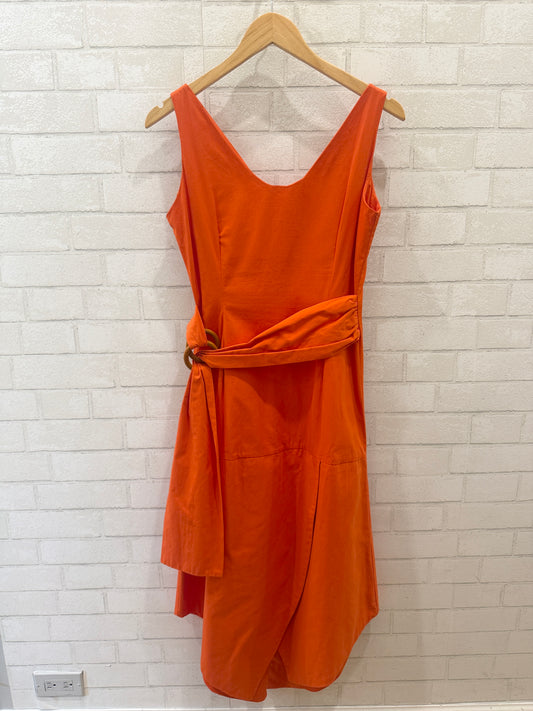 WYMANN Sleeveless Belted Midi Dress / M-2