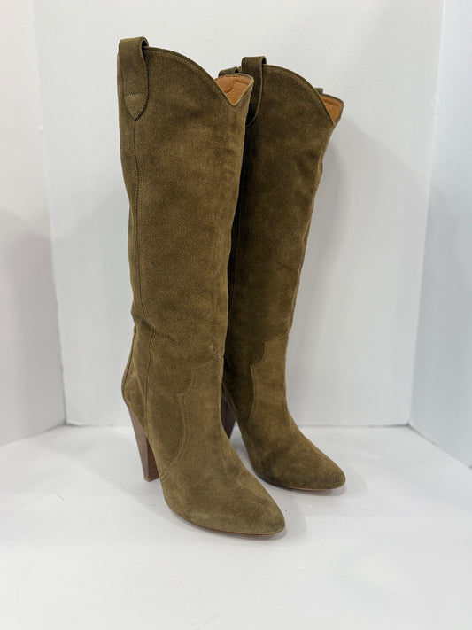 ISABEL MARANT ETOILE Suede Knee Boots / US10-EU41