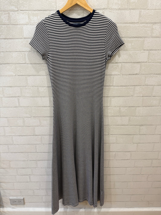 POLO RALPH LAUREN SS Striped Maxi T-shirt Dress / S