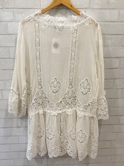 ANTICA SARTORIA BY GIACOMO CIRQUE Cotton Embroidered Mini Dress