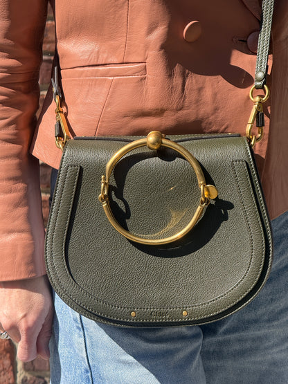 CHLOE Leather Nile Bracelet Bag