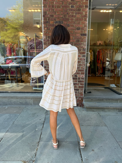 DEVOTION TWINS LS Embroidered Mini Dress / XS