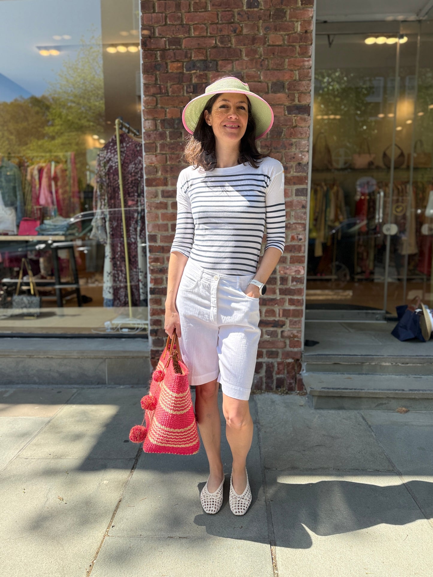 MAR Y SOL Capri Woven Tote Bag