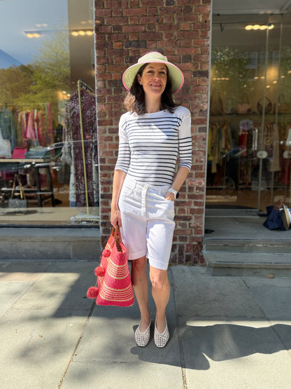 MAR Y SOL Capri Woven Tote Bag