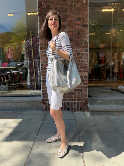 PARKER THATCH Leather Tote Bag