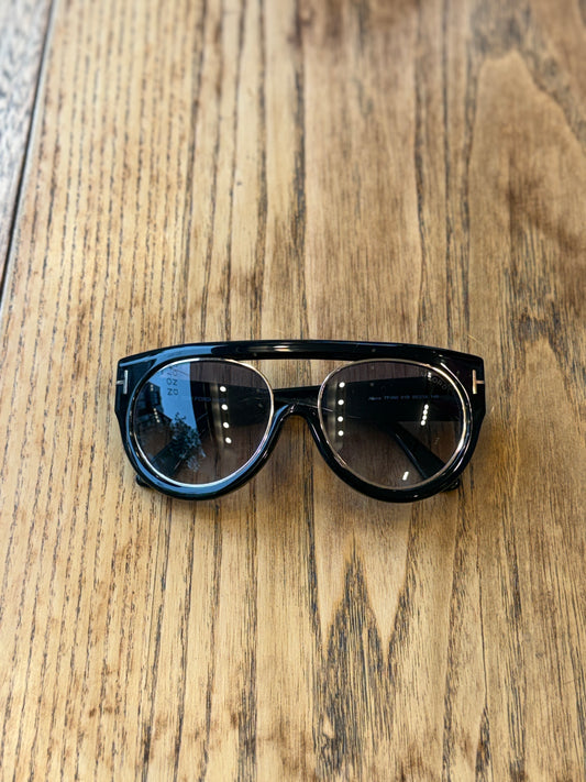 TOM FORD Black PLastic Frame Aviator