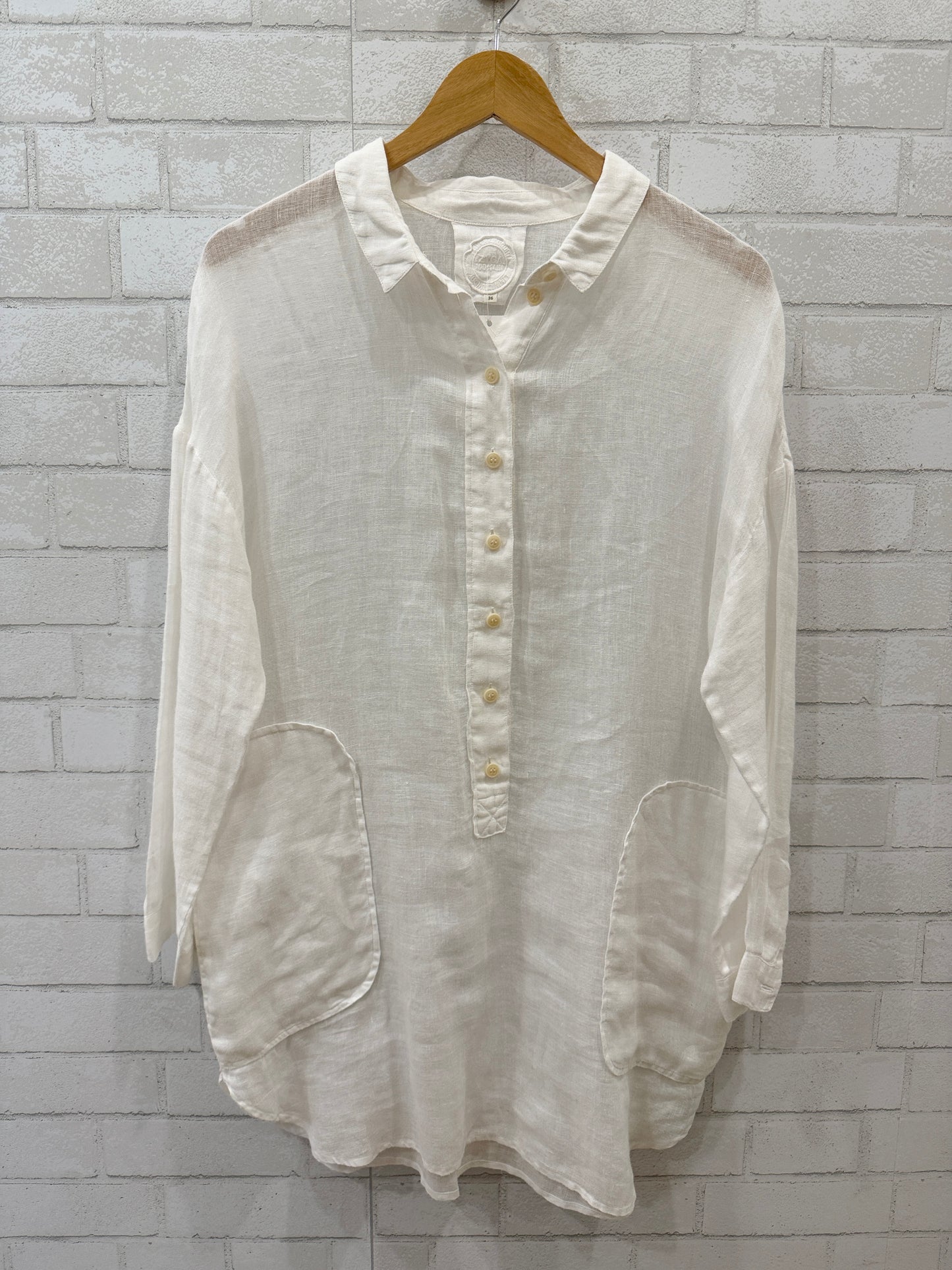 ZYGA Linen LS  Mini Dress/ S