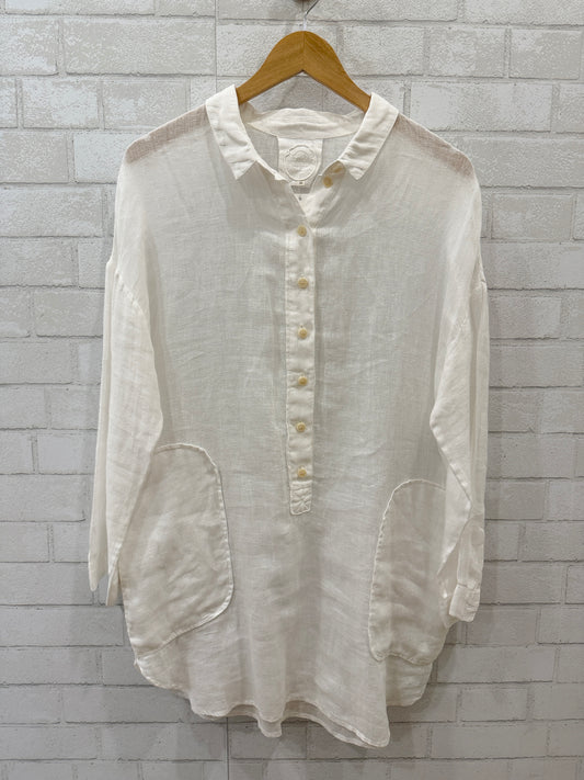 ZYGA Linen LS  Mini Dress/ S