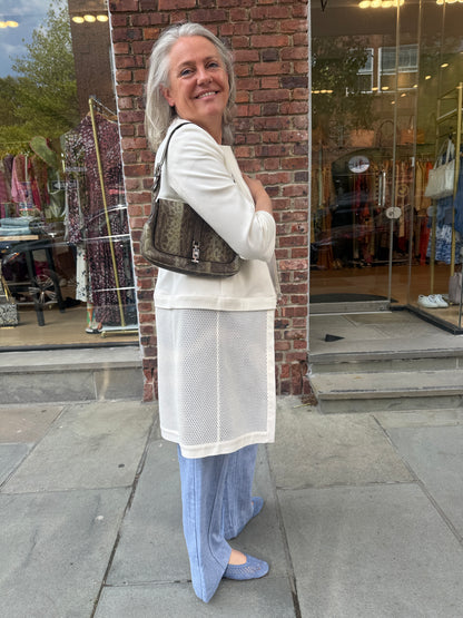 GUCCI Vintage Jackie Bag by Tom Ford in Snake-Embossed Leather — Authentic Y2K Era Shoulder Bag