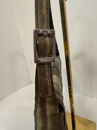 GUCCI Vintage Jackie Bag by Tom Ford in Snake-Embossed Leather — Authentic Y2K Era Shoulder Bag