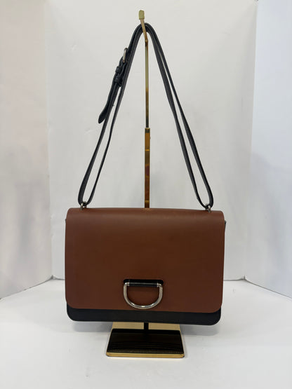 BURBERRY D-Ring Leather Cross-Body Bag