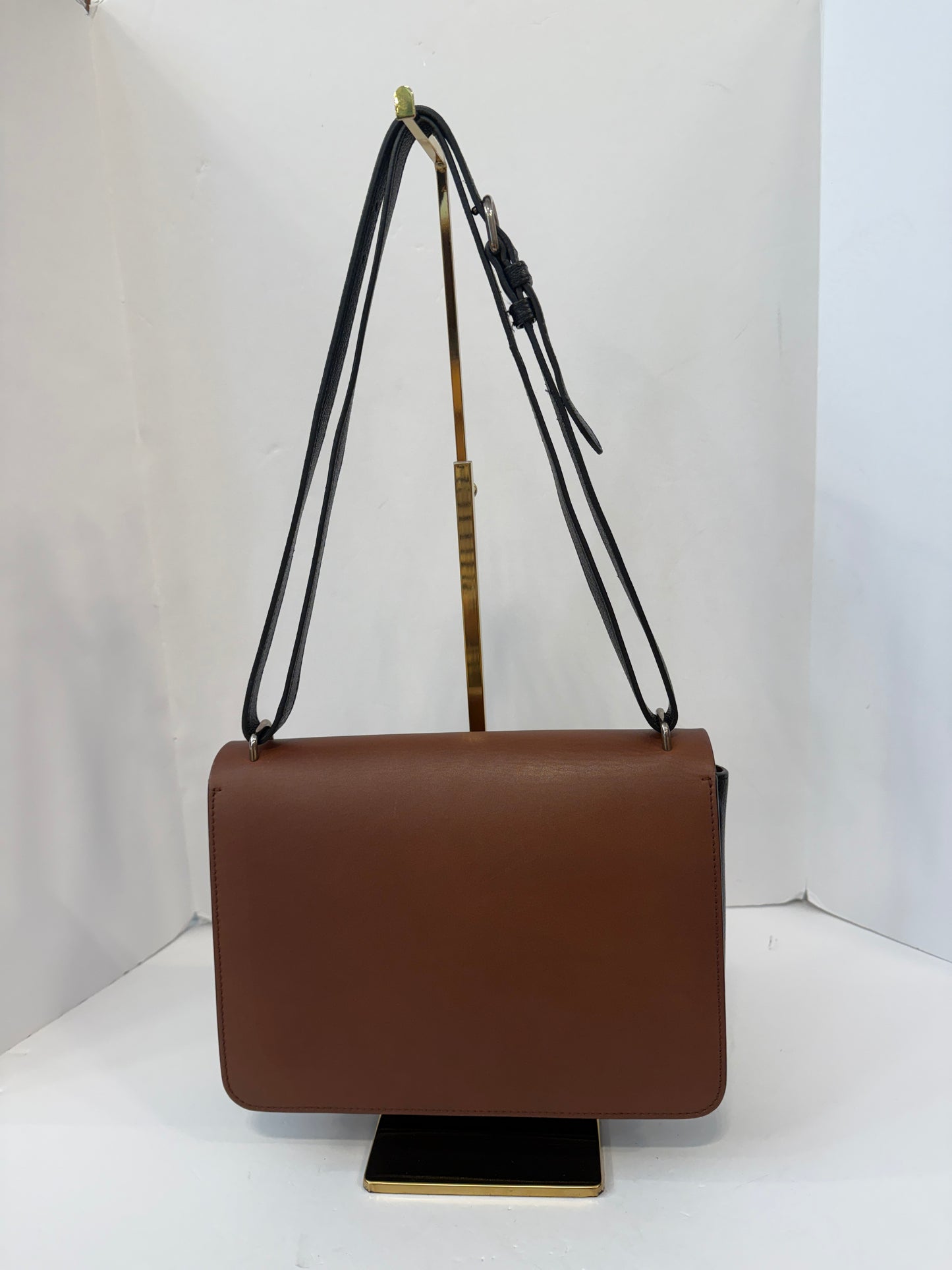 BURBERRY D-Ring Leather Cross-Body Bag